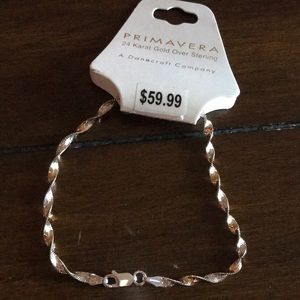 NWT 24k Gold over Sterling Silver Bracelet
